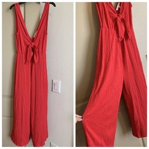 Red Jumper with front tie